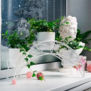 Подставка на подоконник на 3 цветка металл 14-903 - фото 75943