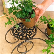 Подставка напольная на 2 растения металл 401-035BG - фото 75980