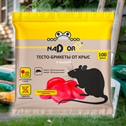 Тесто-брикет от крыс и мышей 100г Nadzor - фото 76079