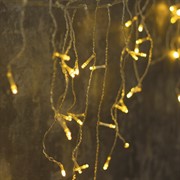 Гирлянда Бахрома ECO 3х0,5м тёплый белый - фото 76316