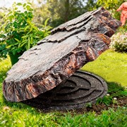 Камень декоративный на люк плоский 60см стеклопластик U09426 - фото 76940