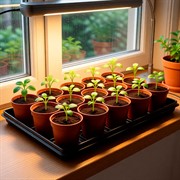 Поддон для горшочков большой 60х40х3,5см - фото 77104