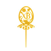 Штекер пасхальный ХВ металл золотой 750-007G - фото 80428