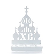 Подставка для яиц на Пасху металлическая белая 750-016W - фото 80442