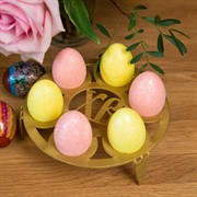 Подставка для яиц ХВ пасхальная металлическая золотая 750-020G - фото 80448