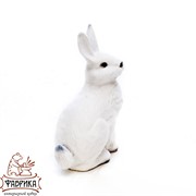 Фигура Заяц флокированный интерьерный и для сада 38 см FL01007 - фото 8513