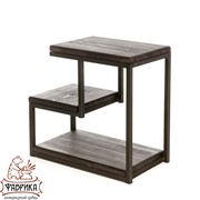 Стол журнальный квадратный Лофт металл и дерево высота 53см 66-104 - фото 8573 Стол журнальный квадратный Лофт металл и дерево высота 53см 66-104 - фото 8573
