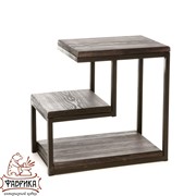 Стол журнальный квадратный Лофт металл и дерево высота 53см 66-104 - фото 8574 Стол журнальный квадратный Лофт металл и дерево высота 53см 66-104 - фото 8574