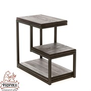 Стол журнальный квадратный Лофт металл и дерево высота 53см 66-104 - фото 8576 Стол журнальный квадратный Лофт металл и дерево высота 53см 66-104 - фото 8576