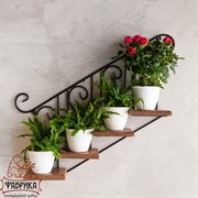 Подставка настенная Лестница с деревом на 4 цветка 13-814 - фото 8746 Подставка настенная Лестница с деревом на 4 цветка 13-814 - фото 8746