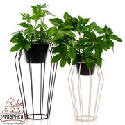 Подставка для цветов напольная Лофт высота 50см кованая 66-402 - фото 9149