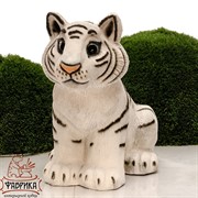 Фигура Тигренок сидит стеклопластик U08925 - фото 9417