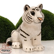 Фигура Тигренок сидит стеклопластик U08925 - фото 9418