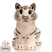 Фигура Тигренок сидит стеклопластик U08925 - фото 9419