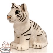 Фигура Тигренок сидит стеклопластик U08925 - фото 9422