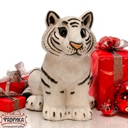 Фигура Тигренок сидит стеклопластик U08925 - фото 9423