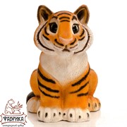 Фигура Тигренок сидит стеклопластик U08925 - фото 9425