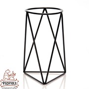 Подставка Лофт кованая на подоконник черная 66-603-B - фото 9514