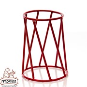 Подставка на 1 цветок Лофт на подоконник красная металл 66-605-Red - фото 9522