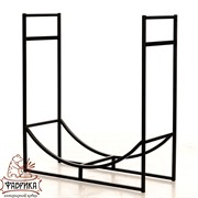 Дровница в стиле Лофт металл черная открытая 66-901 - фото 9561