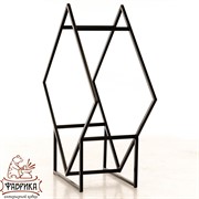 Дровница Лофт металлическая в виде ромба 66-902 - фото 9568 Дровница Лофт металлическая в виде ромба 66-902 - фото 9568