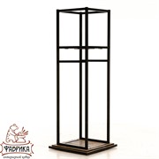 Дровница Лофт с полкой металл и дерево с полкой 66-904 - фото 9580