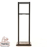 Дровница Лофт с полкой металл и дерево с полкой 66-904 - фото 9581