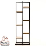 Этажерка Лофт с шестью полками металл и дерево 66-707 - фото 9596 Этажерка Лофт с шестью полками металл и дерево 66-707 - фото 9596
