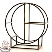 Дровница металл для дачи и дома Лофт Круг 66-912 - фото 9650