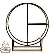 Дровница металл для дачи и дома Лофт Круг 66-912 - фото 9651