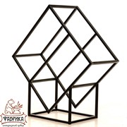 Дровница металл для дачи и дома Лофт Ромб 66-914 - фото 9654