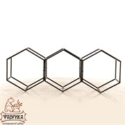 Дровница металл для дачи и дома Лофт Соты 66-916 - фото 9674