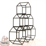 Дровница металл для дачи и дома Лофт Соты 66-918 - фото 9684 Дровница металл для дачи и дома Лофт Соты 66-918 - фото 9684