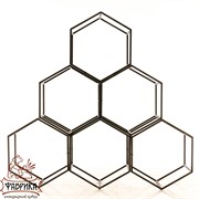 Дровница металл для дачи и дома Лофт Соты 66-918 - фото 9686 Дровница металл для дачи и дома Лофт Соты 66-918 - фото 9686